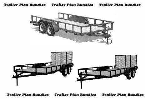 8x20, 8x14 and 7x16 utility trailers 